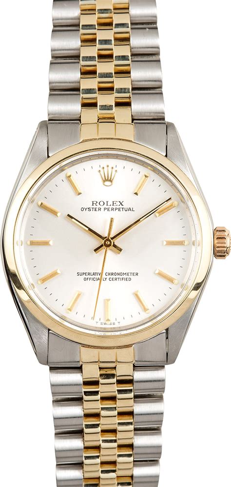 rolex oyster 2 tone watch|rolex oyster perpetual price list.